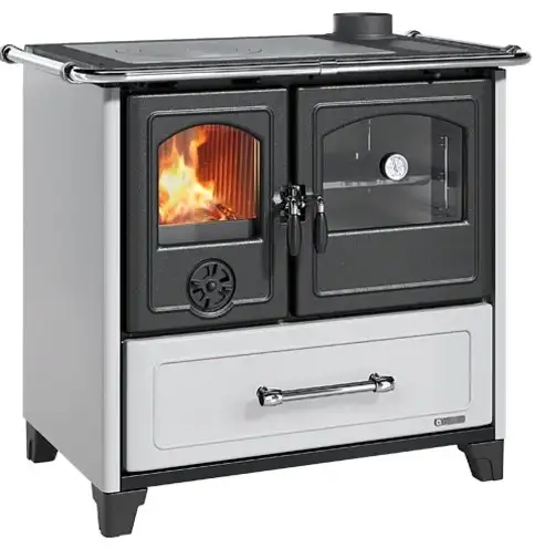 STUFA CUCINA A LEGNA NORDICA FAMILY VST BIANCO
