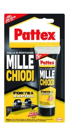 ADESIVI PATTEX MILLECHIODI BIANCO BLISTER 100 G 12 PZ