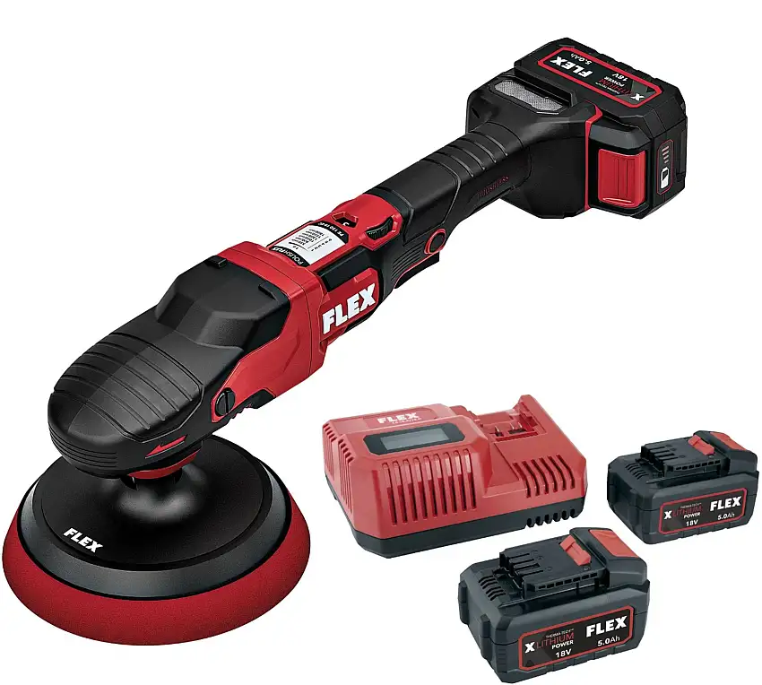 Flex PE 150 SET Lucidatrice Rotativa Ø 150mm - Batteria 18V