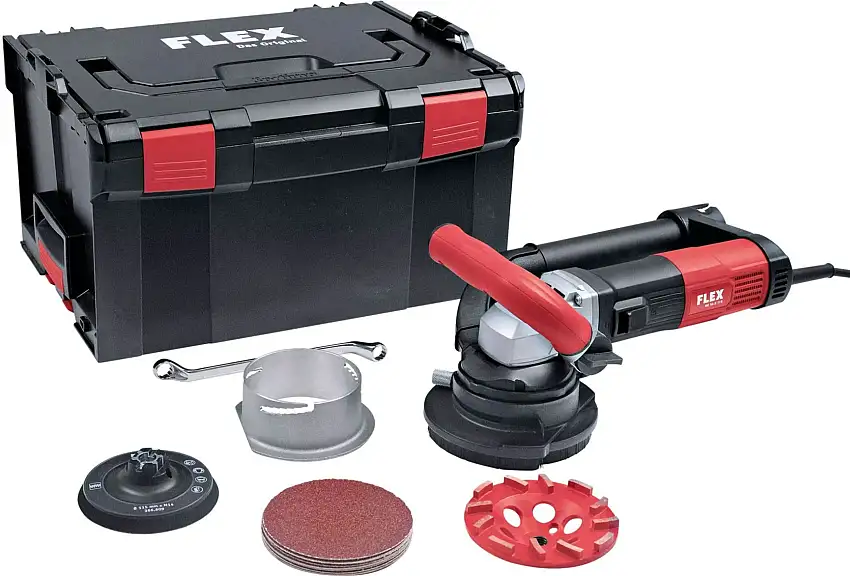 FLEX RE 16-5 115 Levigatrice Per Cemento TurboJet - Con Serie D'accessori