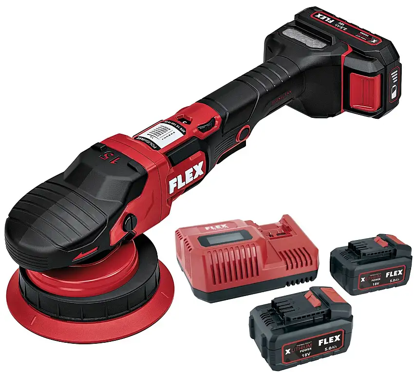Flex XFE 15 SET Lucidatrice Eccentrica Ø 150mm - Batteria 18V