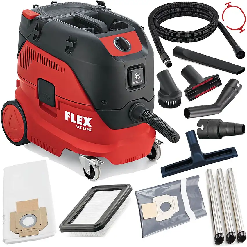 FLEX VCE 33 L MC Aspirapolvere Professionale 1400 Watt Da 30lt - Classe L Con Accessori