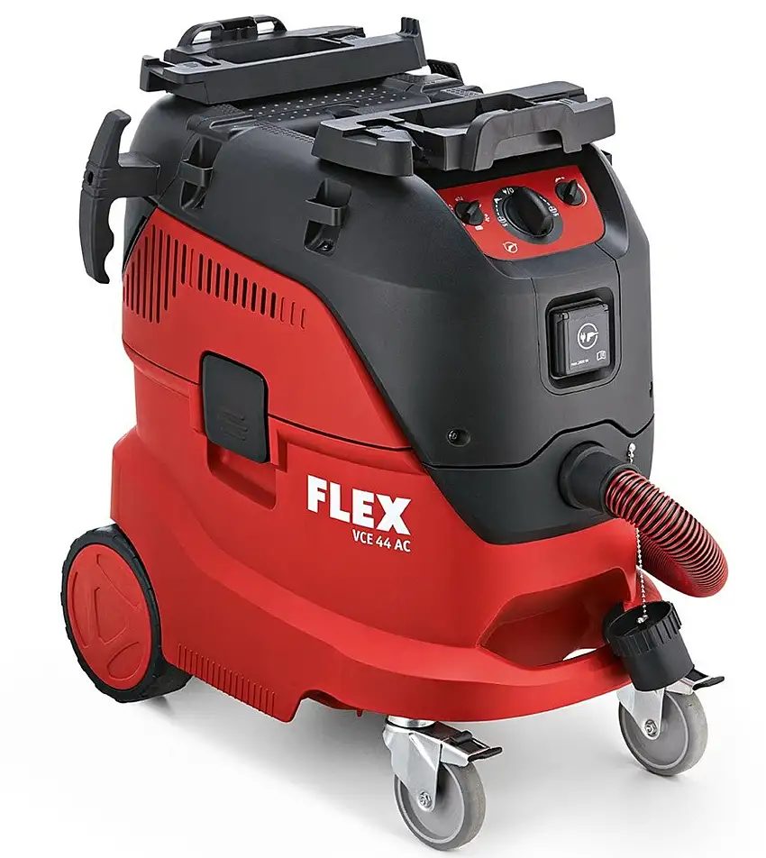 FLEX VCE 44 H AC Aspiratore Per Levigatrici 1400 Watt Da 42lt Pulizia Automatica Del Filtro - Classe H Con Accessori