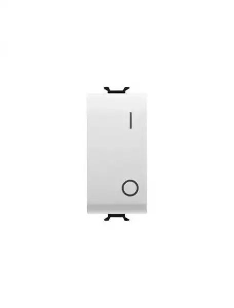 gewiss gw10004 interruttore 1 modulo 2 poli 16ax bianco GEWISS GW10004