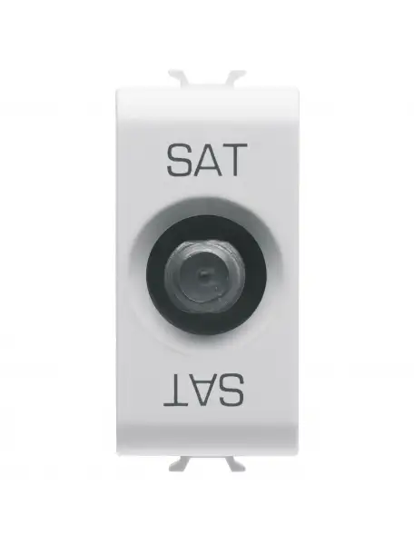 gewiss gw10371 presa tv sat 1modulo diretta femmina bianca GEWISS GW10371