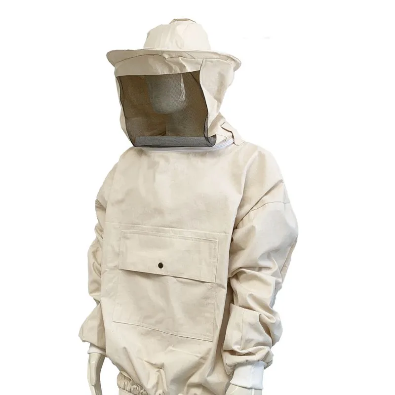 Giacca per apicoltore giubbotto in cotone con maschera tonda per apicoltura