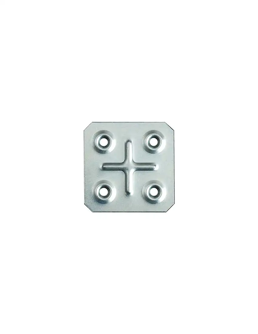 GIUNZIONE 4 FORI DRITTA 8/117 ZINCATA S.MM 1,0 CFPZ 100 CM 4,5X4,5