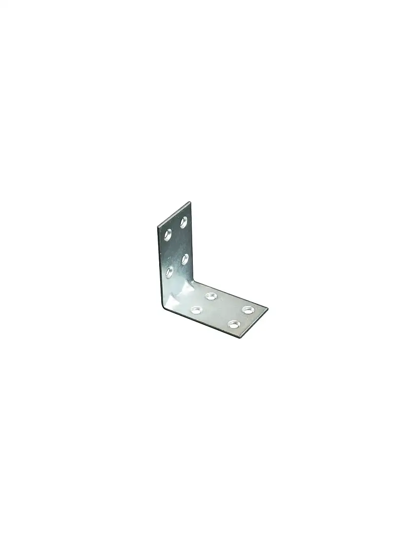 GIUNZIONE 8 FORI ANGOLARE ZINCATA S.MM 2,0 CFPZ 50 CM 10X10X3