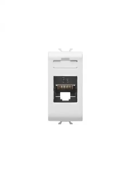 gtewiss gw10421 connettore rj45 1modulo categoria 5e utp bianco GEWISS GW10421