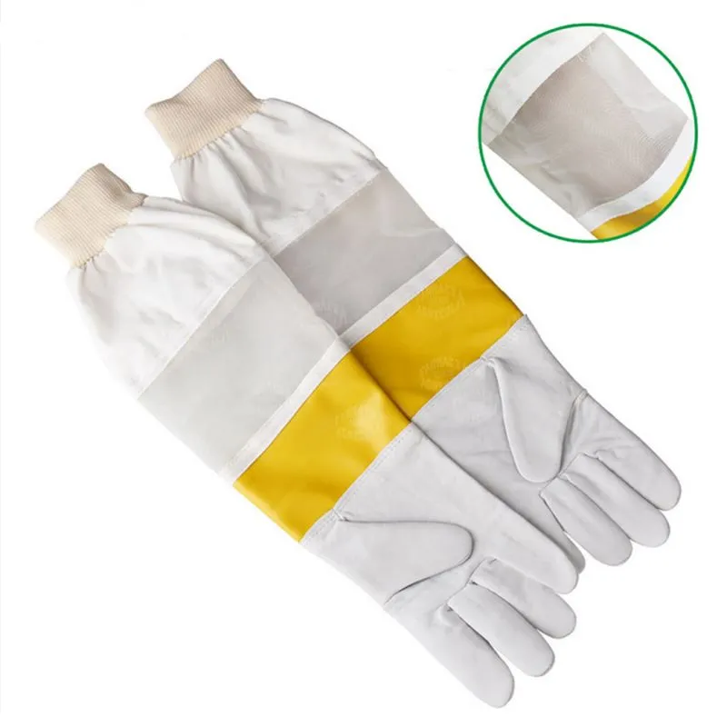 Guanti per apicoltura con polso aerato attrezzature apistiche
