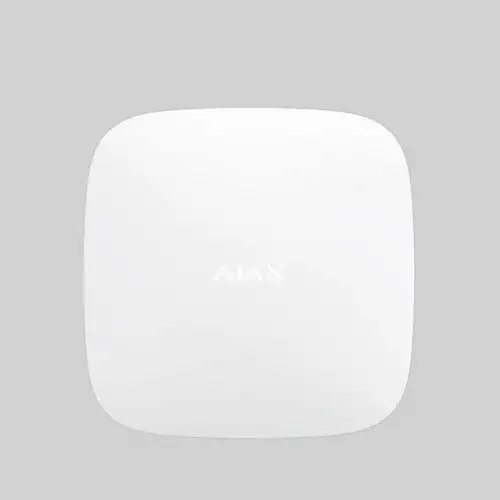 Ajax Centrale antifurto Bianca con modulo dual sim 2G/3G e Ethernet con Foto ,Videoverifica e Wi-Fi