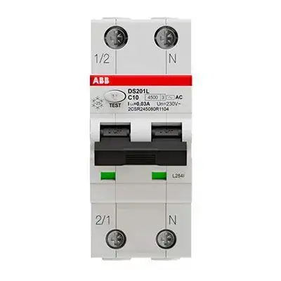 ABB DS201LHC32AC30 - Interruttore magnetotermico differenziale 4,5KA 1P+N Tipo AC C32 30MA