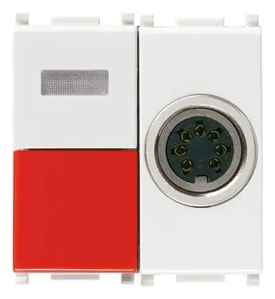 VIMAR 14502 - Pulsante chiamata Call-way+presa DIN b