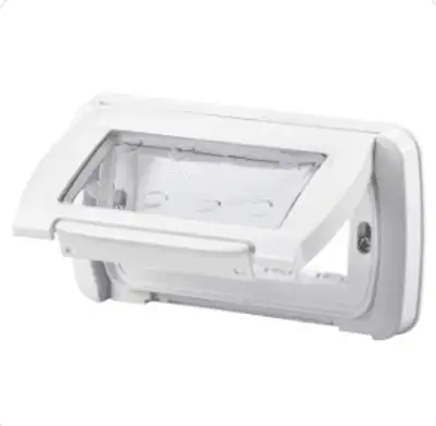 GEWISS GW22461 - Placca Stagna - Autoportante - 4 Posti - Bianco Nuvola - System