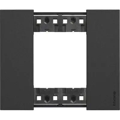 BTICINO KA4802KG - Placca Living Now 2 Moduli - Nero