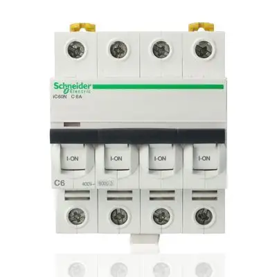 SCHNEIDER A9F79410 - Interruttore Magnetotermico Ic60N 4P C 10A 6000A