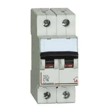 BTICINO FC820C10 - Interruttore magnetotermico modulare BTDIN-RS 2P - 4500 - C10 - curva C