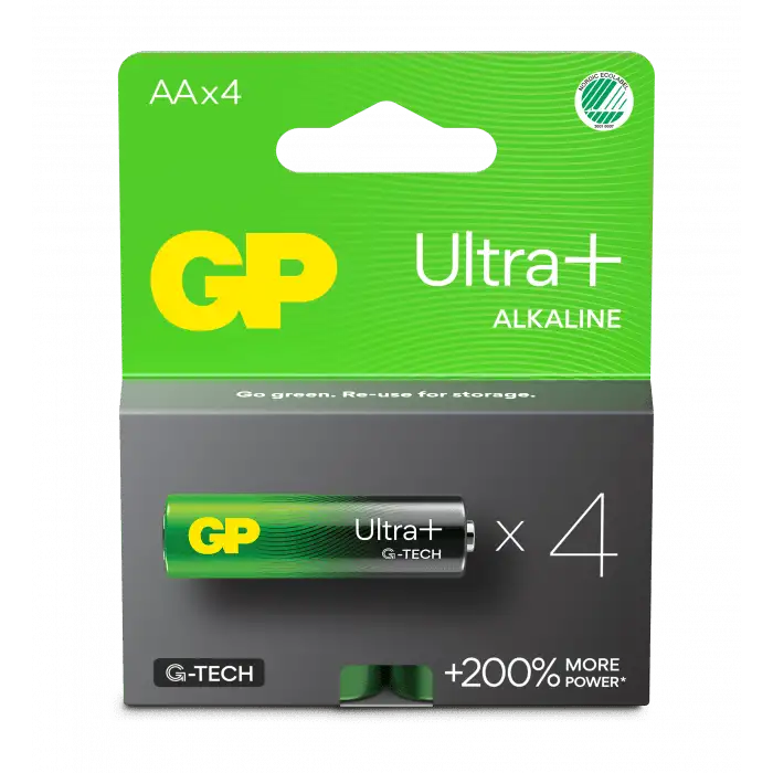 Batterie GP Ultra Plus Alcaline Stilo AA: 15 AUP/LR6 Confezone da 4 batterie