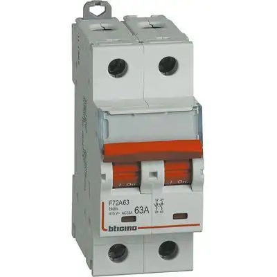BTICINO F72A63 - Sezionatore comandabile 2P 63A