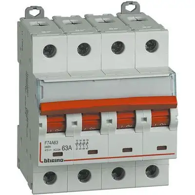 BTICINO F74A63 - Sezionatore comandabile 4P 63A