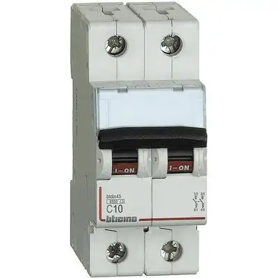 BTICINO FA82C10 - BTDIN45 - Magnetot 2P curva C 10A 4,5KA