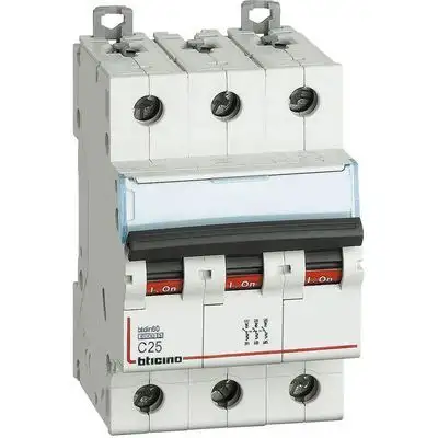 BTICINO FN83C25 - BTIDIN60 - Magnetot 3P curva C 25A 6KA