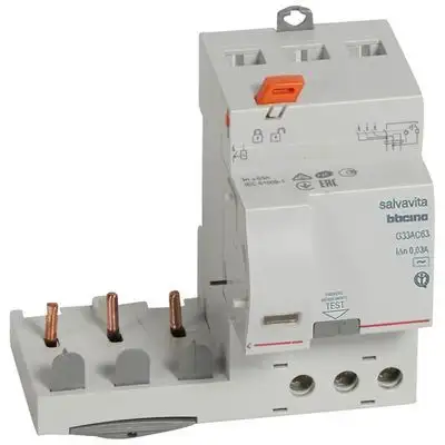 BTICINO G33A63 - BTIDIN - BDA G2 63A 3P 30MA A