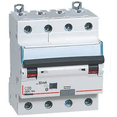 BTICINO GN8843AC20 - BTDIN60 - magn diff AC 4P 20A 6KA 30MA