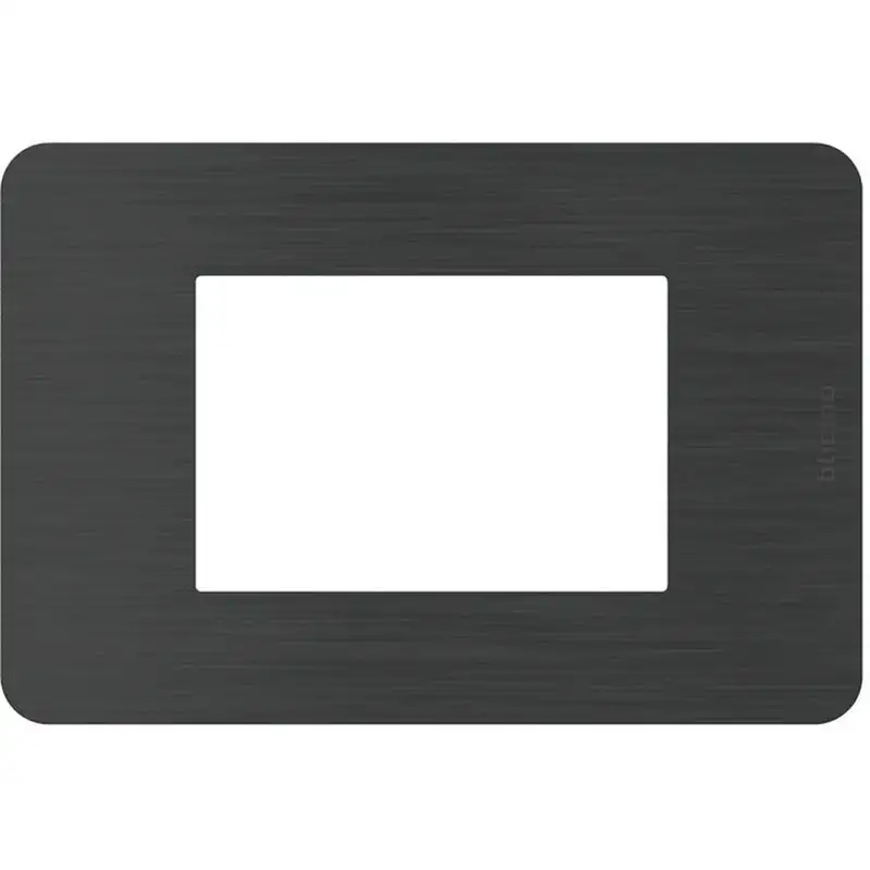 BTICINO JA4803EN - MatixGO - Placca 3P Black Nickel