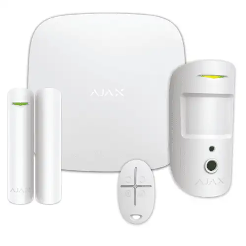 AJAX AJ-HUB2-4G-K - Kit Ajax Centrale Hub-2(2X4G+Ethernet)- 1 Cont. Magn.- 1 Rivel. Plotionprotect- 1 Telecomando Spacecontrol