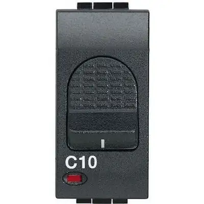 Interruttore magnetotermico 1P+N 10A 230Vac Icn= 1500A