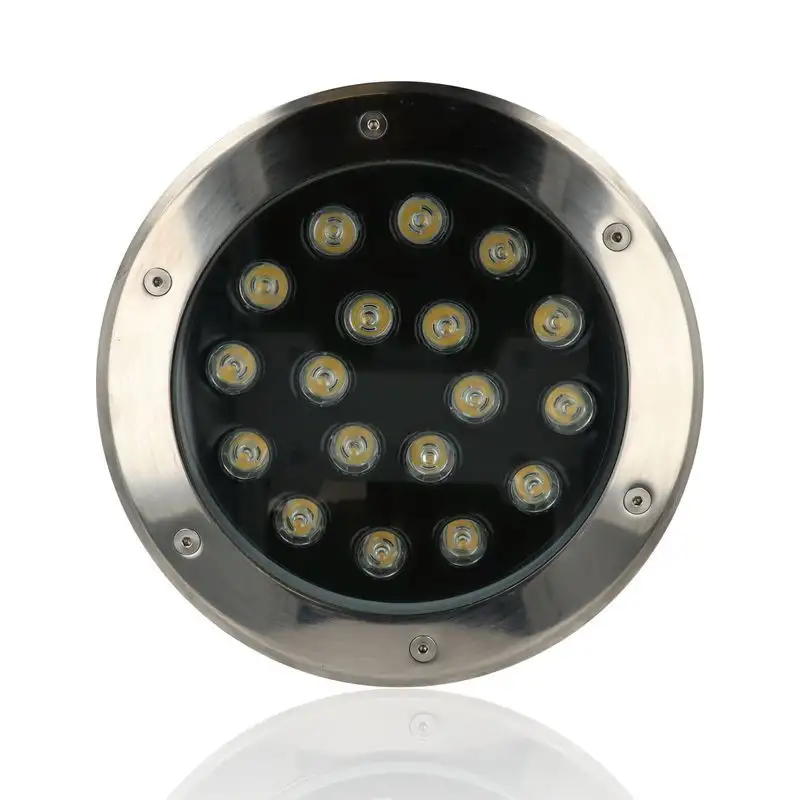 Faretto da interrare diam.230mm 18W, 220Vac, Luce Calda