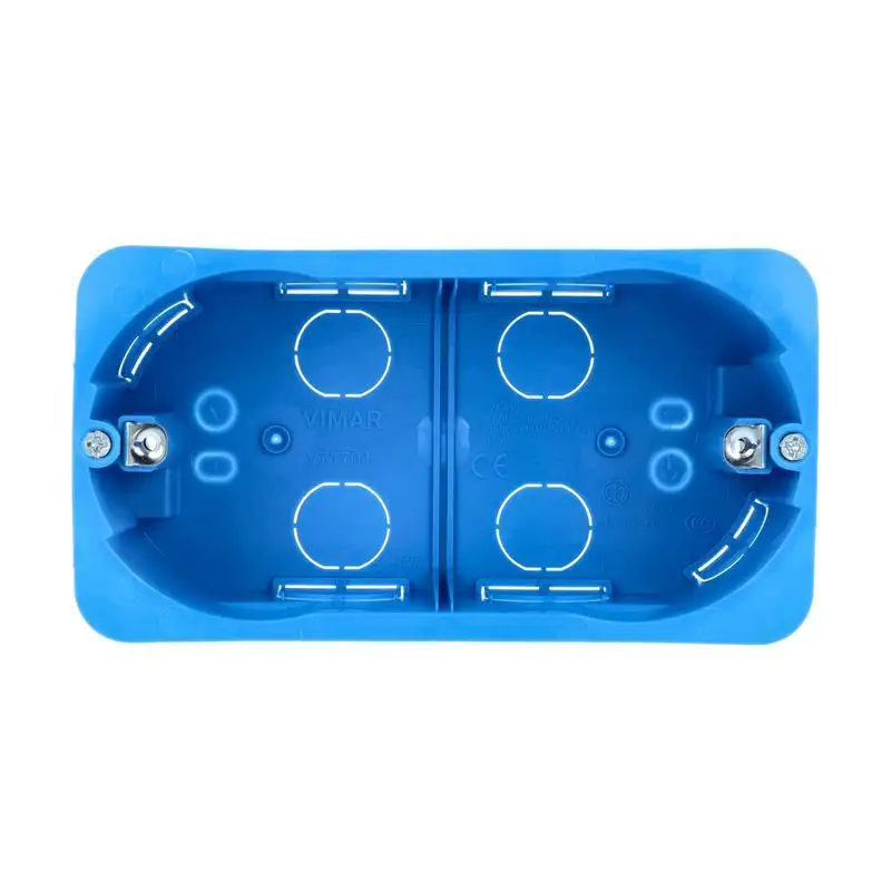 VIMAR V71704 - Scatola incasso 4 moduli per pareti leggere azzurro