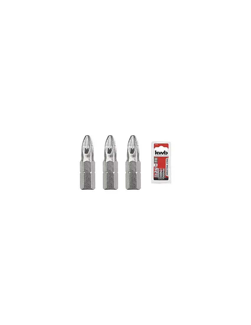 INSERTO CROCE POZIDRIV X AVVITATORE KWB PZXMM 2X25 CFPZ 3