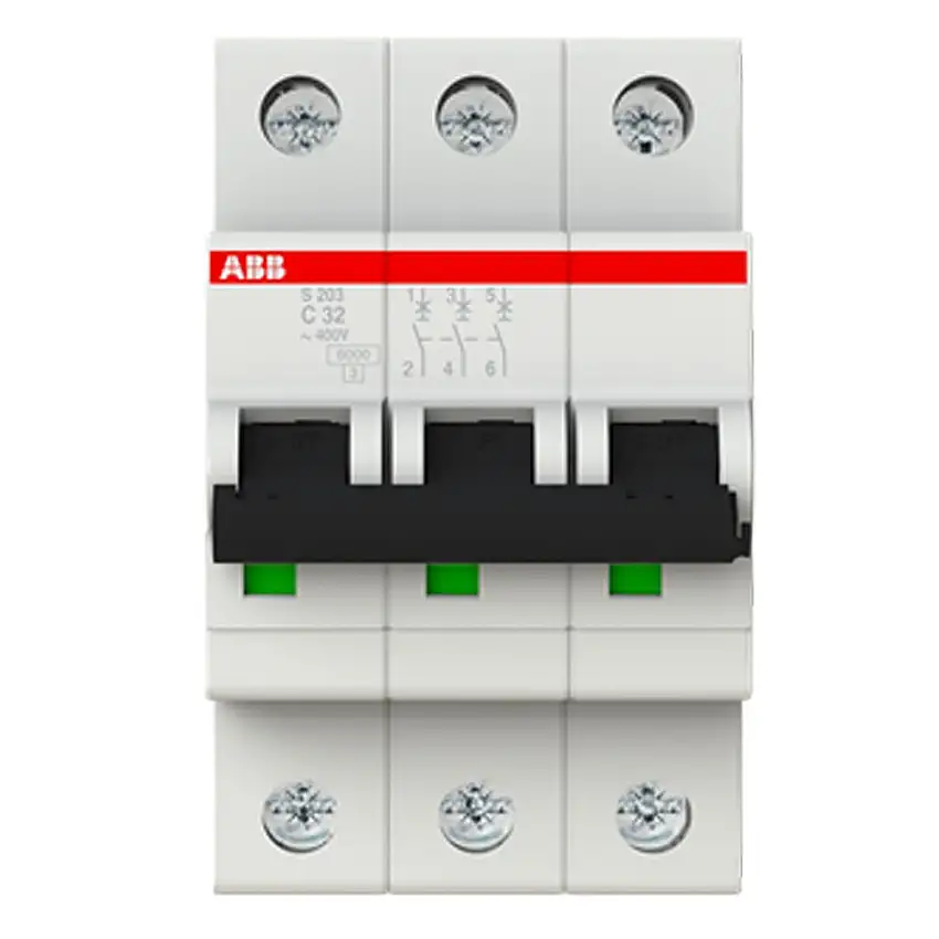 Interruttore magnetotermico 3P 3MOD. 32A S 203-C32 Abb