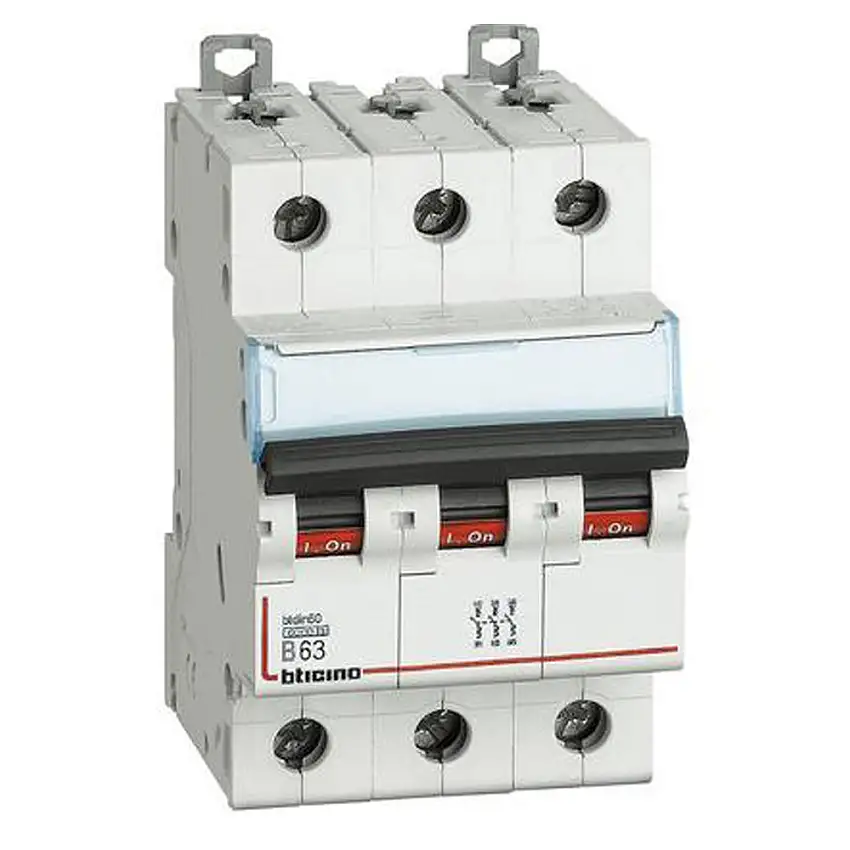 Interruttore magnetotermico 3P 3MOD. 63A Bticino