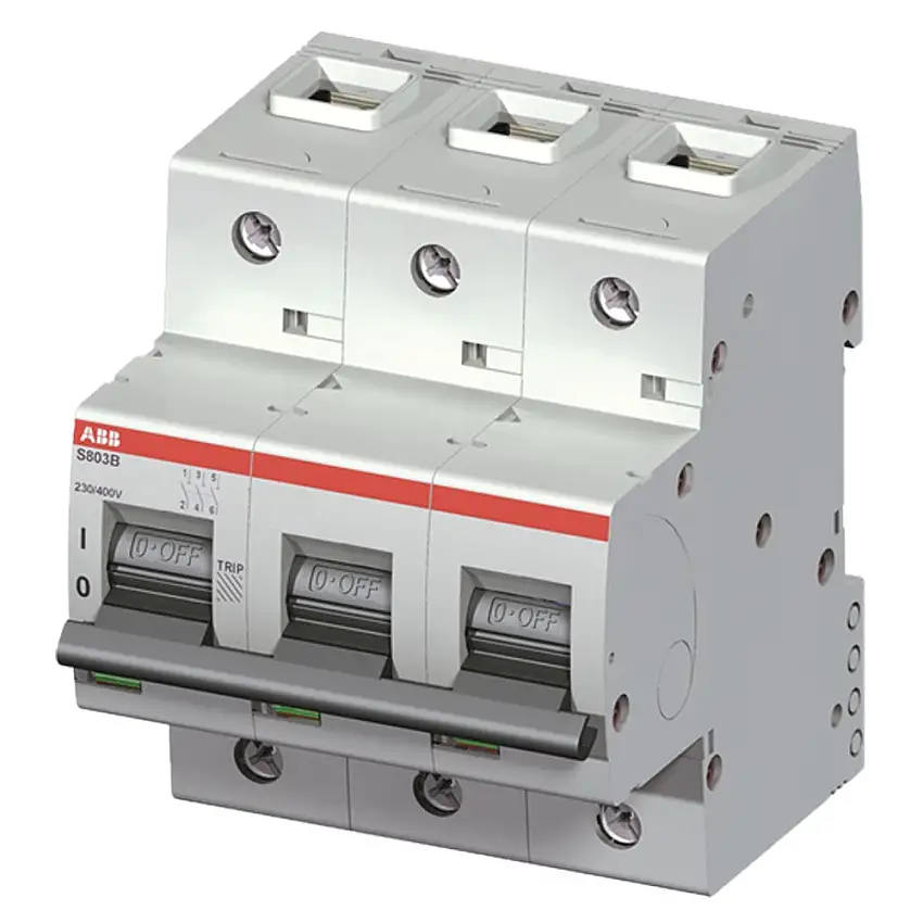 Interruttore magnetotermico 3P 4,5MOD.125A curva b 16kA Abb