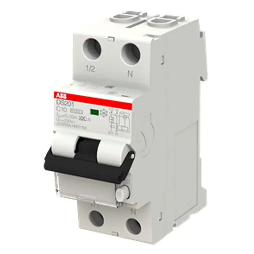 Interruttore magnetotermico differenziale DS201 C10 A30 1P+N (DS1C10A30) Abb