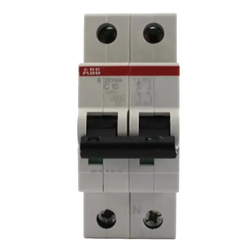 Interruttore magnetotermico S 201 Na - C10 6KA 1P+N 10A Abb