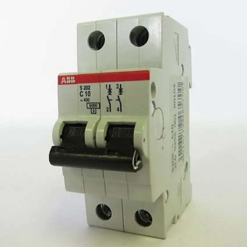 Interruttore magnetotermico S 202 - C10 6KA 2P 10A Abb