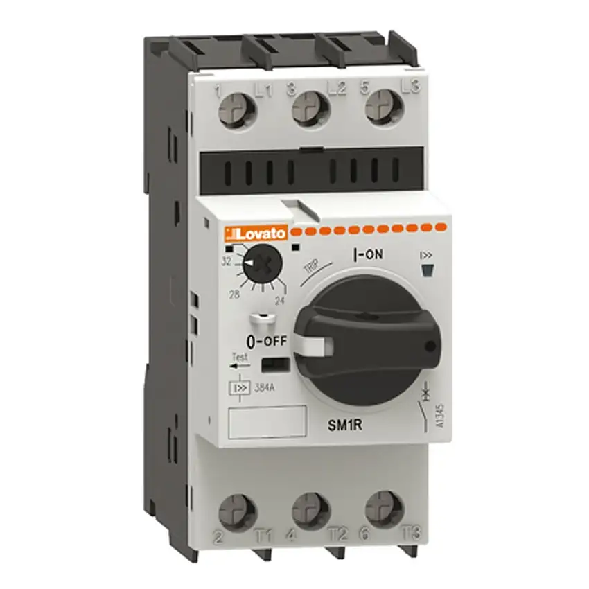 INTERRUTTORE SALVAMOTORE 2,5- 4A 100KA A 400V 10KA A 690V ROTAZIONE