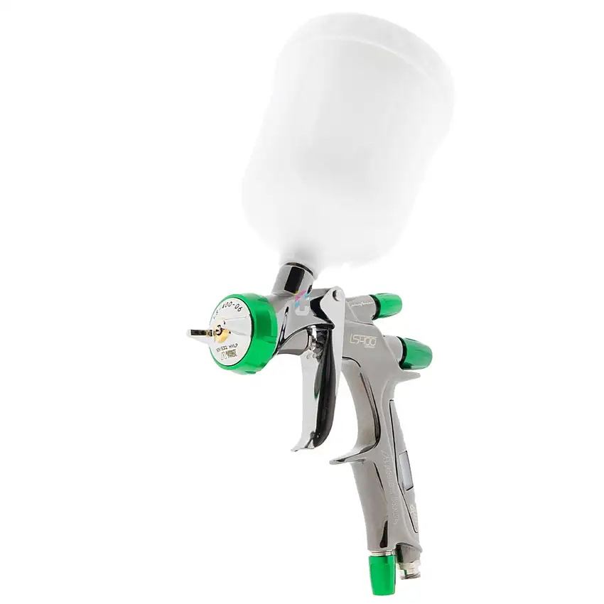 Spruzzatore Iwata LS400 Base Serie 2 con manometro digitale + tazza superiore