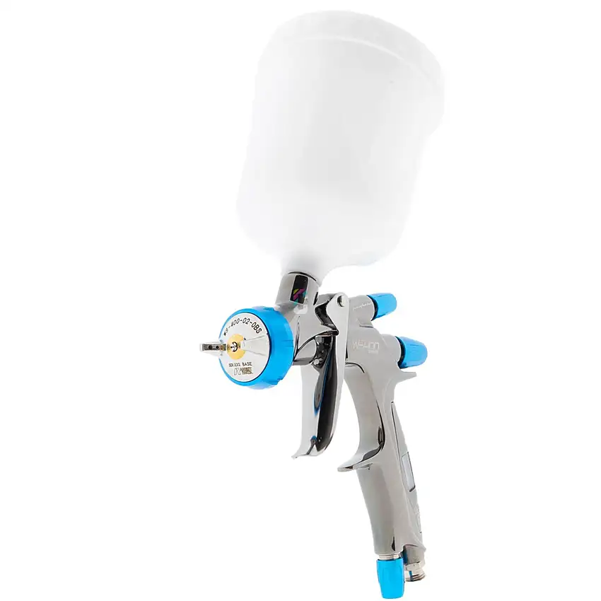 Spruzzatore Iwata WS400 Base Serie 2 con manometro digitale + tazza superiore