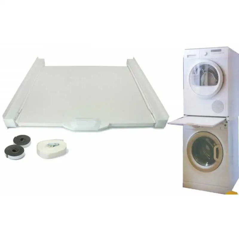 KIT COLONNA SOVRAPPOSIZIONE ASCIUGATRICE A LAVATRICE 60X60 RIPIANO SCORREVOLE