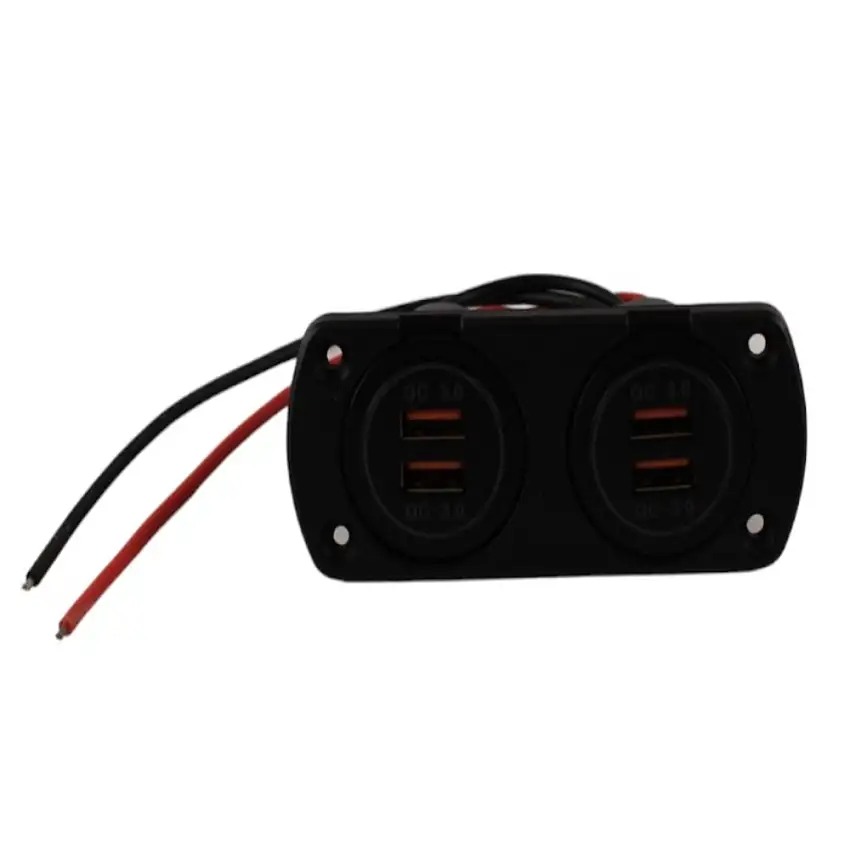 Kit doppio alloggio e prese USB INPUT 12V 2X2.4A Aleyay