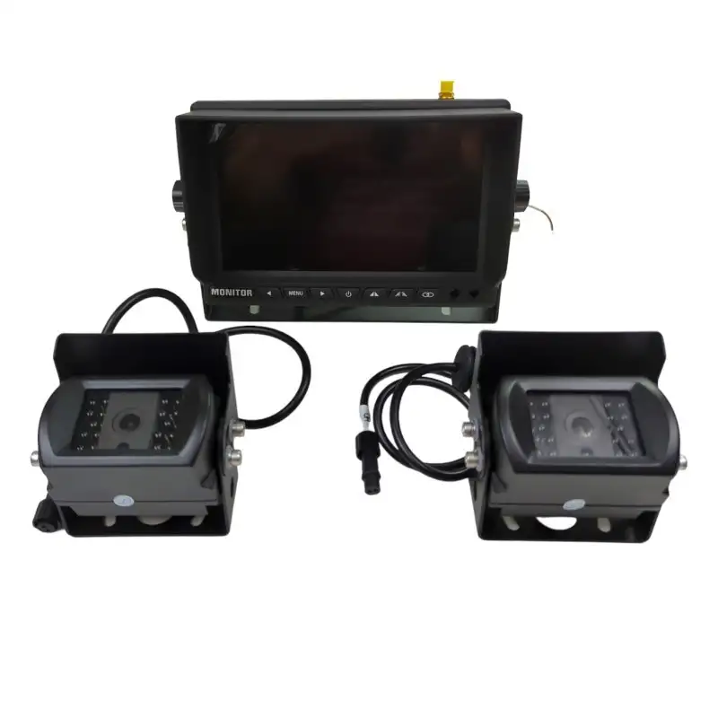 Kit videocamera trattore wireless 12-24 v con 2 telecamere - senza fili