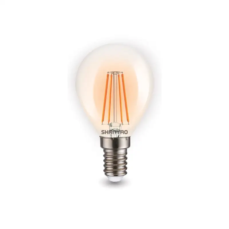 Lamp.sfera led filam.ambra 4w e14