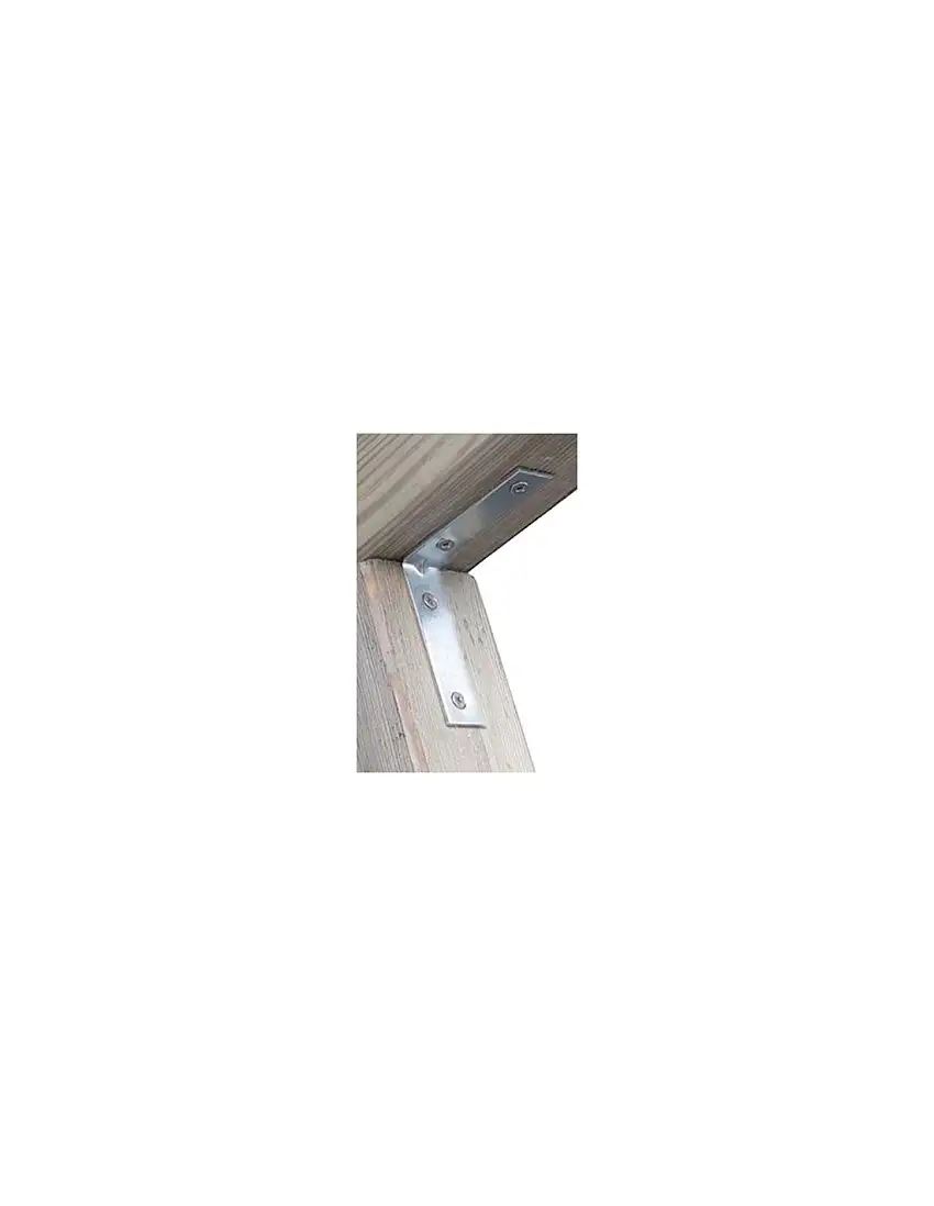 LASTRINA 4 FORI ANGOLARE ZINCATA S.MM 2,0 CFPZ 100 CM 10X10X1,5