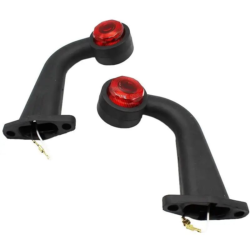 Kit luci di ingombro coppia fari laterali universali per trattore e rimorchio 18 cm 12V