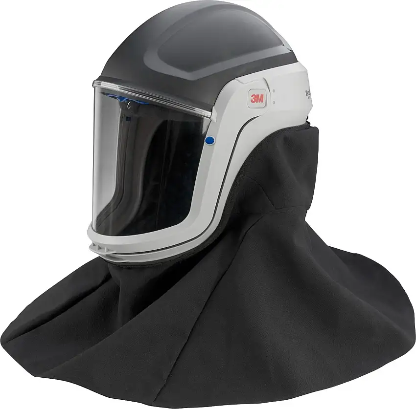 3M M407 Casco Con Visiera e Coprispalla Versaflo